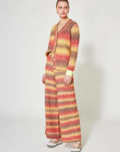 Cardigan Arc-en-ciel kaki