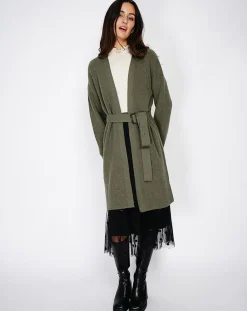 Cardigan en Cachemire mélangé Béatrice kaki