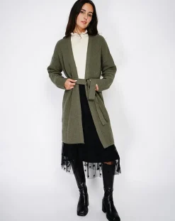 Cardigan en Cachemire mélangé Béatrice kaki