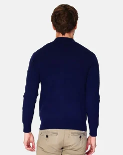 Cardigan en Cachemire mélangé Corentin bleu nuit