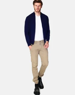 Cardigan en Cachemire mélangé Corentin bleu nuit