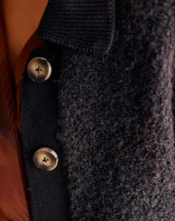 Cardigan en Laine & Alpaga mélangés Manon noir