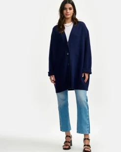 Cardigan en Laine & Coton Gadand america