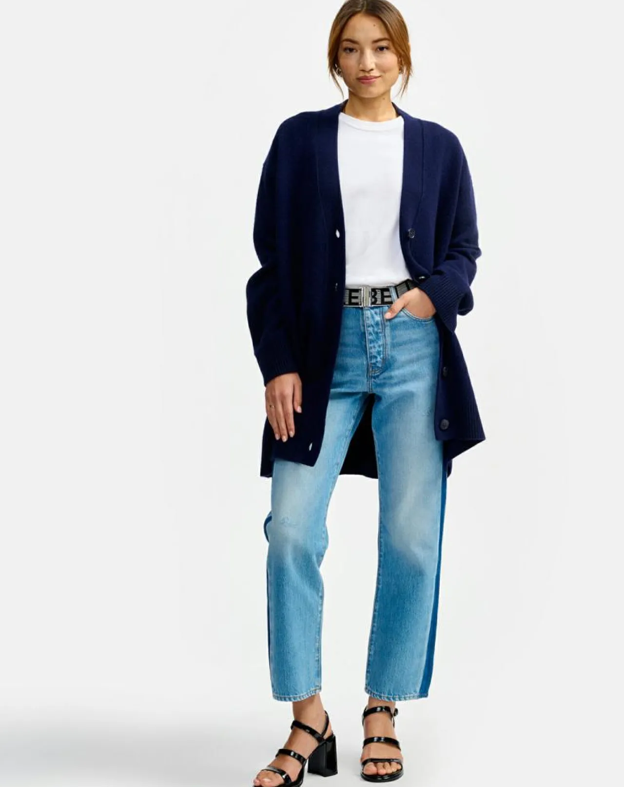 Cardigan en Laine & Coton Gadand america