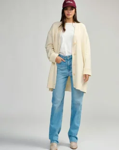 Cardigan en Laine & Coton Gadand natural