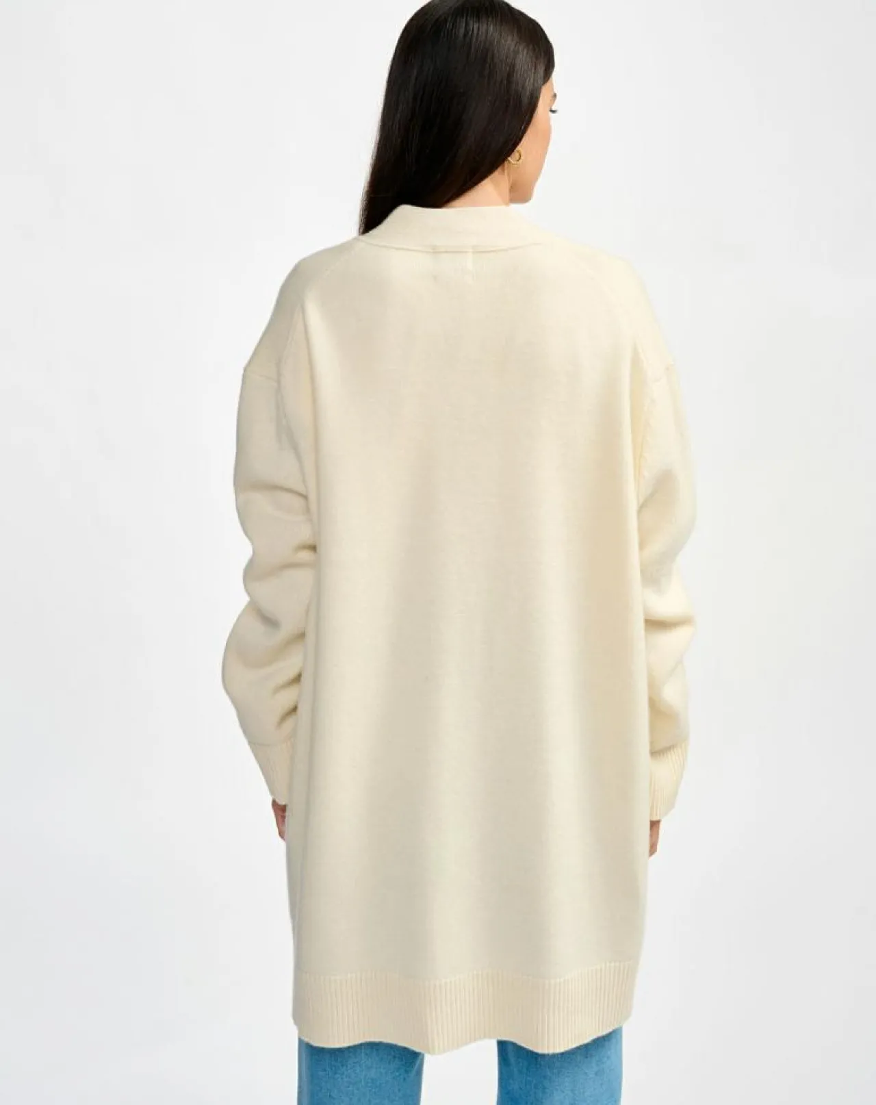 Cardigan en Laine & Coton Gadand natural