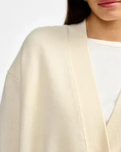 Cardigan en Laine & Coton Gadand natural