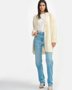 Cardigan en Laine & Coton Gadand natural