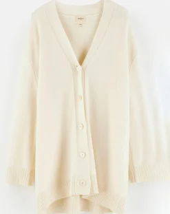 Cardigan en Laine & Coton Gadand natural