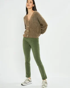 Cardigan en Laine & Mohair mélangés Seven moka