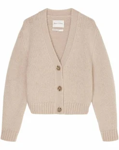 Cardigan en Laine mélangée beige