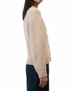 Cardigan en Laine mélangée beige