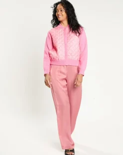 Cardigan en Laine mélangée Nuage rose