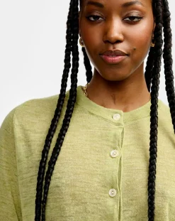 Cardigan en Lin mélangé Neeta limelight