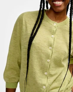 Cardigan en Lin mélangé Neeta limelight