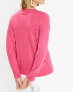 Cardigan en Maille fine Fanny rose