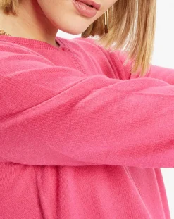 Cardigan en Maille fine Fanny rose