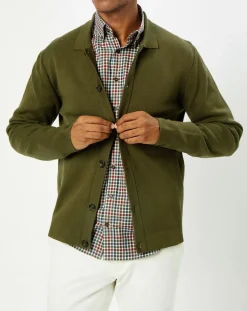 Cardigan en Maille kaki