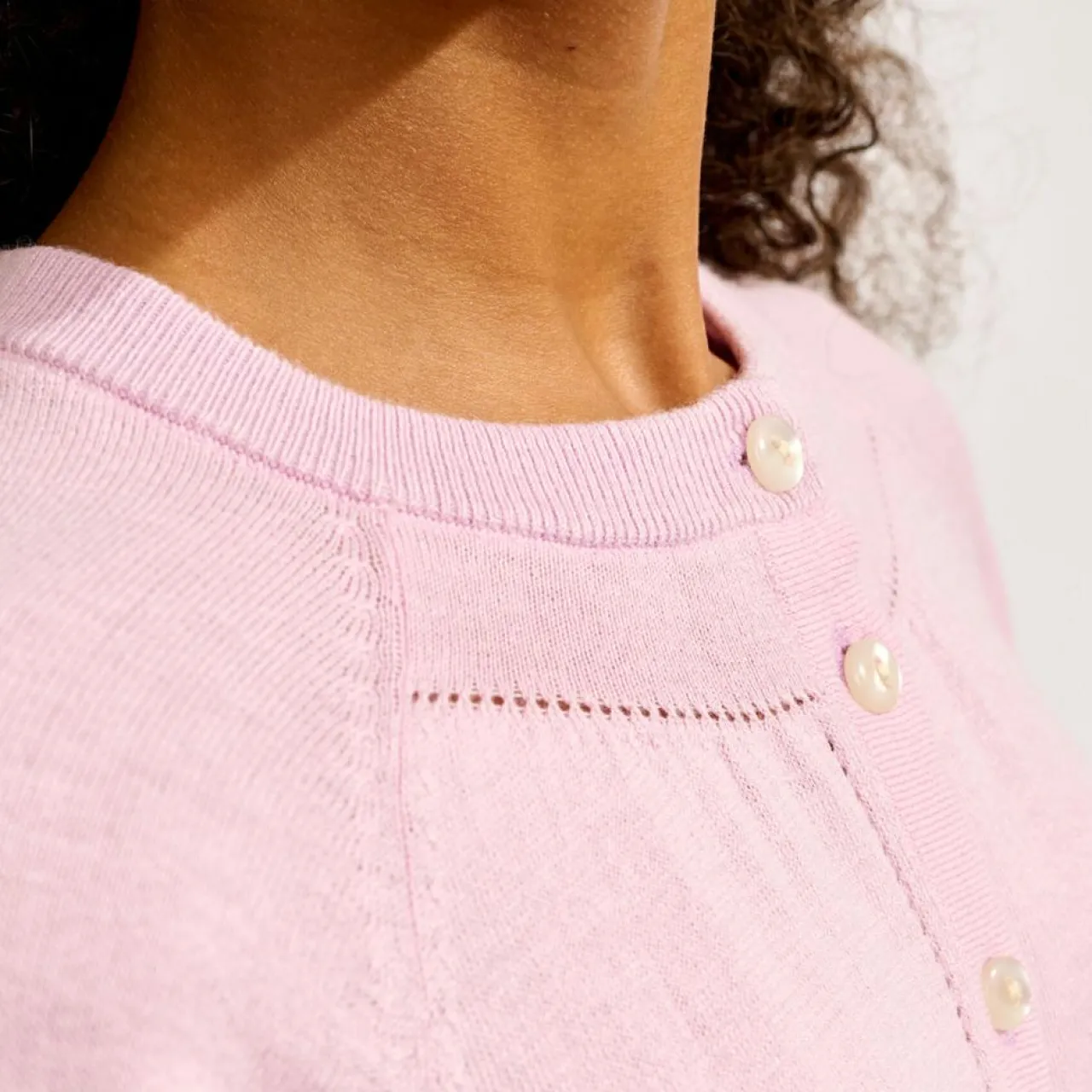 Cardigan Gyco rose clématite