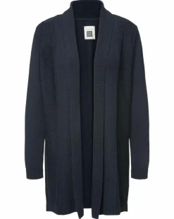 Cardigan long bleu marine