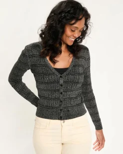 Cardigan Lurex argenté