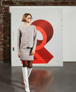 Cardigan Molly Double Face marron camel