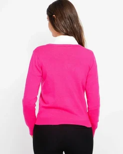 Cardigan Perrine fushia