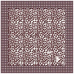 Carré Pirate en Coton & Laine rouge - 140x140 cm