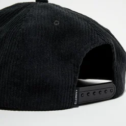 Casquette en Velours côtelé Lodge noire