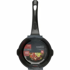 Casserole induction noire - 20.7x38x8.9 cm