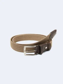 Ceinture bi-matière tressée - L'atelier kaki