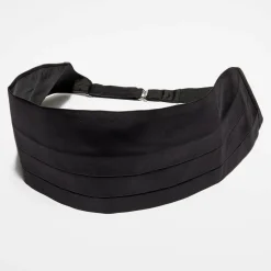 Ceinture de Smoking 100% Soie Mikael noire