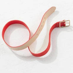 Ceinture en Cuir Apix rouge