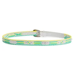 Ceinture en Cuir Dinka argentée