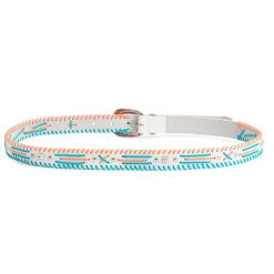 Ceinture en Cuir Dinka blanche