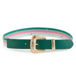Ceinture en Cuir Eneko verte