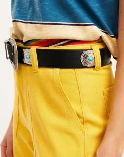 Ceinture en Cuir Kishi noire