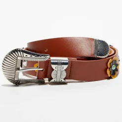 Ceinture en Cuir Marge marron