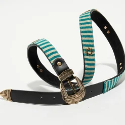Ceinture en Cuir Sayulita noire