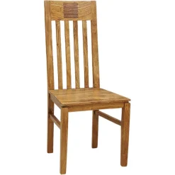 Chaise bois strié acacia verone marron - 45x43x103 cm