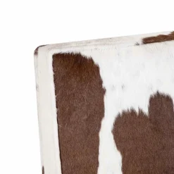 Chaise en peau de vache Acacia Savage Naturel - 46x50x88 cm