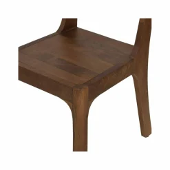 Chaise exotique marron Acacia Arad Marron - 43x50x85 cm