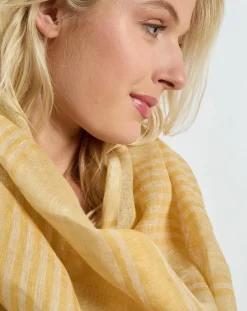 Écharpe 100% Lin Paille blé - 50x190 cm