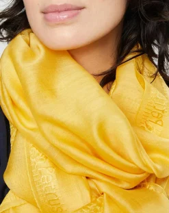 Écharpe en Laine & Soie Elegie mimosa - 70x200 cm