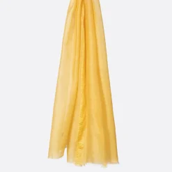 Écharpe en Laine & Soie Elegie mimosa - 70x200 cm