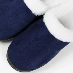 Chaussons en Peau de Mouton bleus