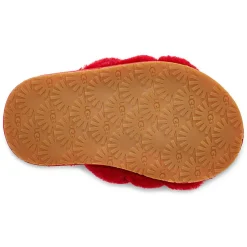 Chaussons en Peau de Mouton Fluff Yeah rouges