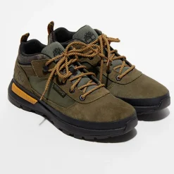 Chaussures de marche en Cuir Field Trekker vertes