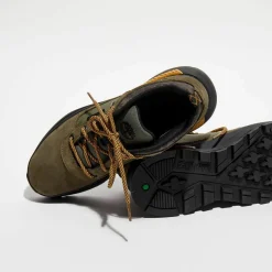 Chaussures de marche en Cuir Field Trekker vertes