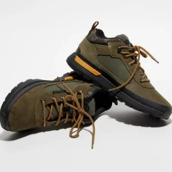 Chaussures de marche en Cuir Field Trekker vertes
